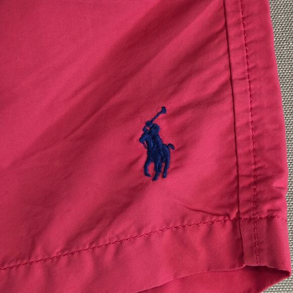 Polo Ralph Lauren Pink Swim Trunks Men’s L Nylon Mesh Lining Taiwan - Picture 7 of 15